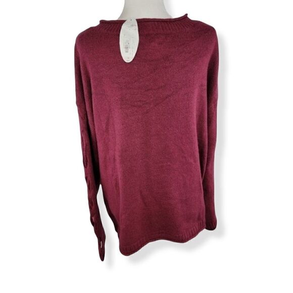 Boutique Plus Burgundy crewneck sweater Size 0X NWT - Picture 3 of 4
